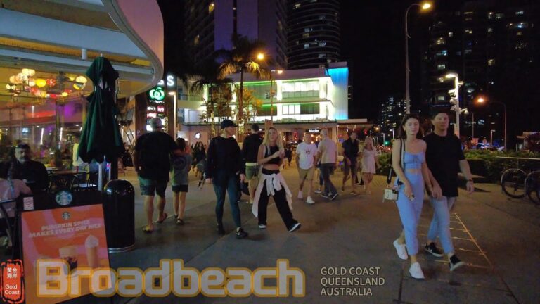 [4k] Explore Broadbeach Saturday Night 30 Sep 2023 | Gold Coast | Queensland | Australia